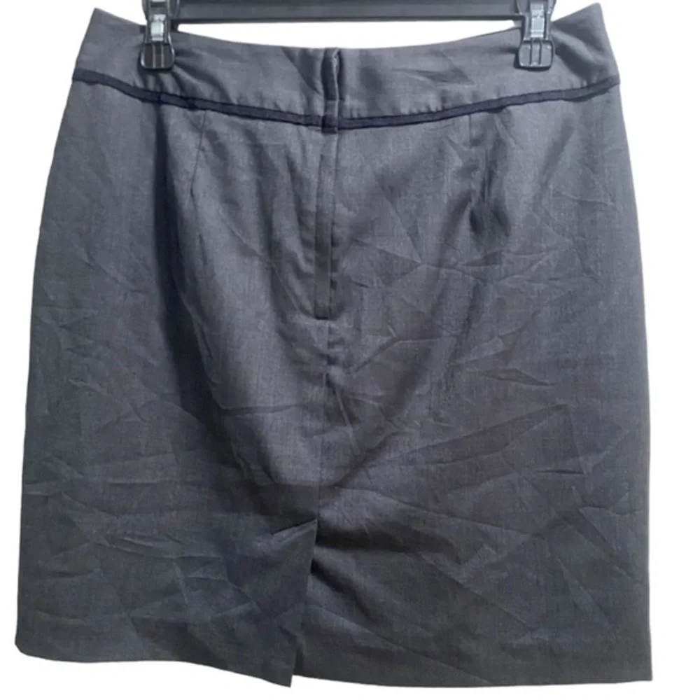 Banana‎ Republic Skirt Dark Gray size 8P Zipper& Clasp EUC